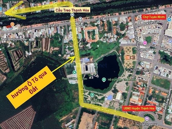 Bán đất thổ 462m2, sát QL.62,SHR, đường ô tô, Thạnh Hóa, Long An