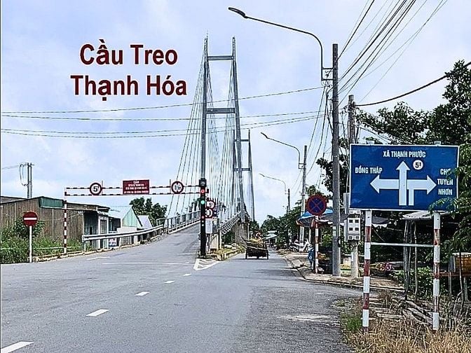 Bán đất thổ 462m2, sát QL.62,SHR, đường ô tô, Thạnh Hóa, Long An