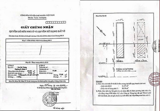 Bán nhà mặt tiền Hai Bà Trưng, Quận 3, 2 căn riêng biệt, 147.8m2