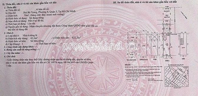 Bán nhà mặt tiền Hai Bà Trưng, Quận 3, 2 căn riêng biệt, 147.8m2