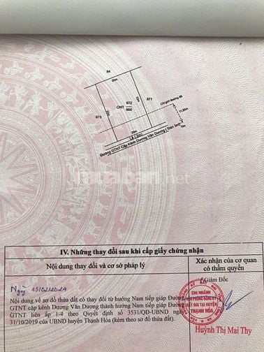 Bán đất thổ 462m2, sát QL.62,SHR, đường ô tô, Thạnh Hóa, Long An