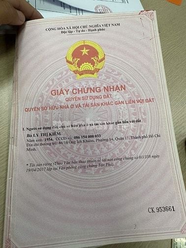 Bán nhà mặt tiền Lũy Bán Bích, P.T.T.Hòa, Q.Tân Phú giá 6.9 tỷ