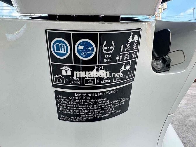 Sh 150 2022 xe zin đủ 2 khoá 2 kính,hỗ trợ trả gop