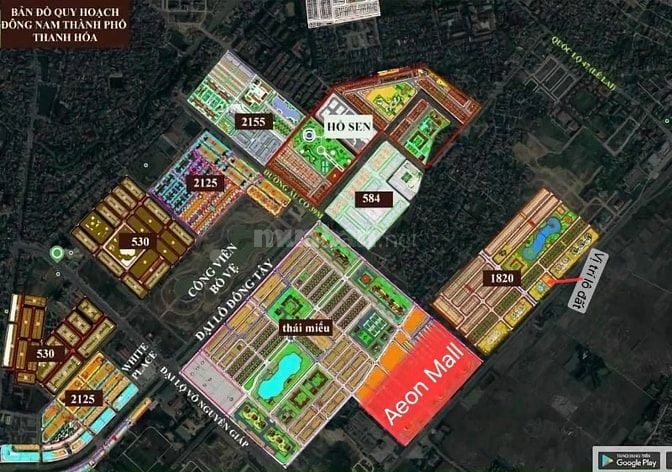 Bán 2.500m2 đất DVTM bên cạnh Aeon Mall Thanh hoá.