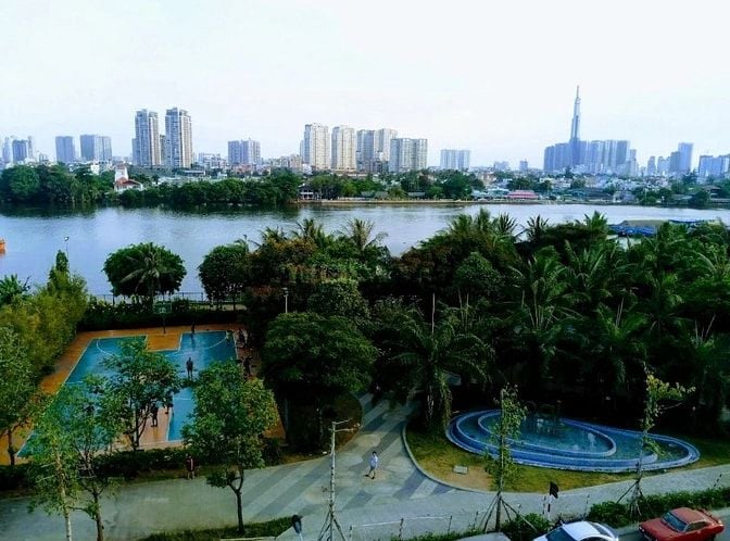 Căn hộ Opal Riverside (2PN, 2WC), tầng cao, view thoáng, full nội thất