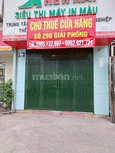 Cho thuê nhà mặt đường 288 Giải Phóng