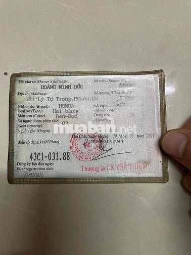 bán xe ab máy moc nguyên rin . dan nhựa cũ chut