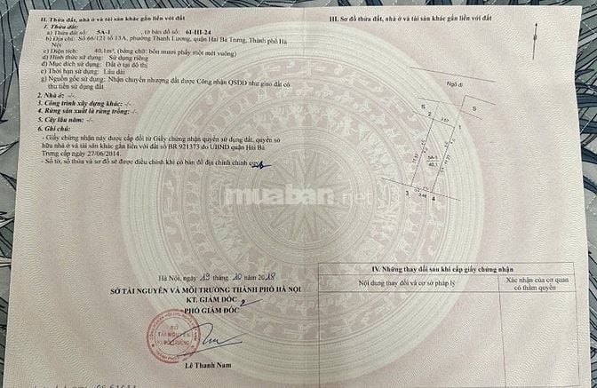 Bán nhà 100% chính chủ - nhà vị trí đẹp nhất ngõ