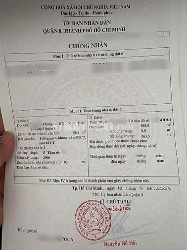 CC III Bùi Minh Trực, P5, Q8, Căn góc 2pn 56,9m2 shr 2 ban công 