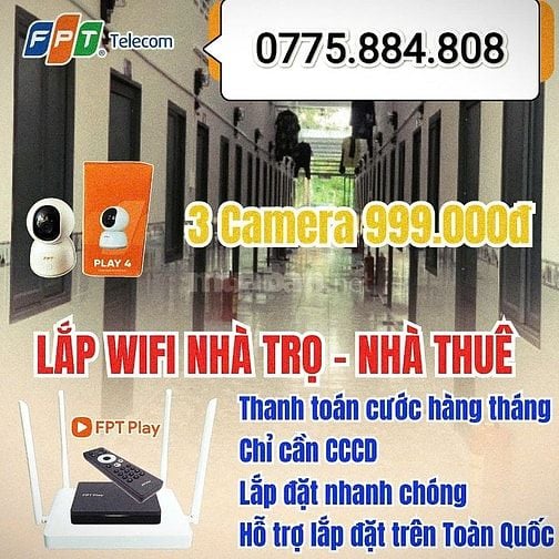 LẮP WIFI FPT: TỐC ĐỘ CAO, BÁN ĐÚNG GIÁ