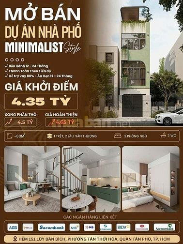 Bán nhà hẻm xe hơi 5m Lũy Bán Bích, Phường Tân Thới Hòa, Quận Tân Phú