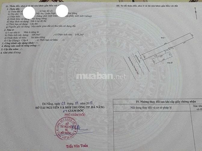 Bán cặp đất sẵn nhà cấp 4 gần chợ Bắc Mỹ An, Đà Nẵng (S: 231m2)
