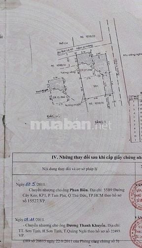 53,8m² chỉ  2ty4 phường Bình chiểu-Thủ ĐỨC 