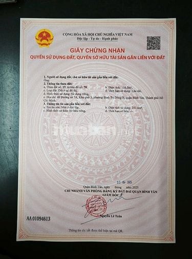 Cần bán 2 căn nhà đường 7A - KDC Tên Lửa, P.BTĐ B.