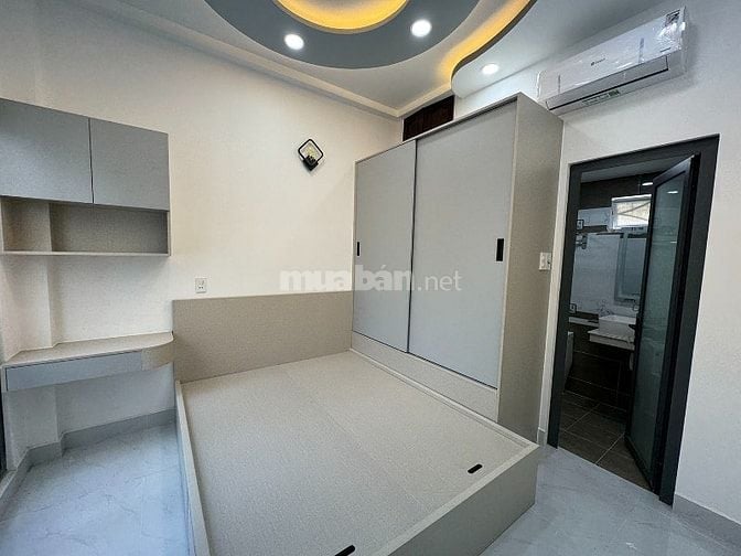 Bthự mini tkế Tân Cổ Điển mặt tiền thụt (sát và liền kế) Đoàn Thị Điểm