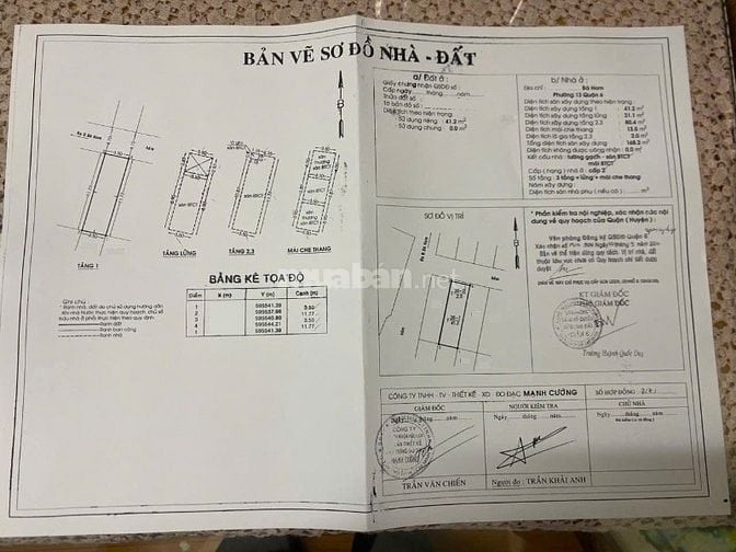 Hẻm xe hơi thông – Nhà 4PN Bà Hom Q6 – Giao thông cực tiện – Sổ riêng