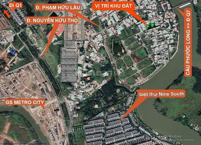 Bán đất hẻm 387 Phạm Hữu Lầu, Phước Kiển, Nhà Bè, 60 triệu/m2, 181m2