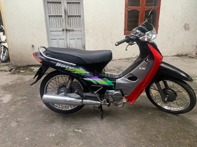Cần bán xe Wave SYM 100cc màu đỏ đen, xe rất đẹp, máy êm ru