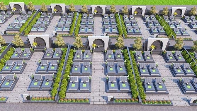 Cần bán 48,16m2 đất nghĩa trang Lạc Hồng Viên đồi Thổ hướng Nam