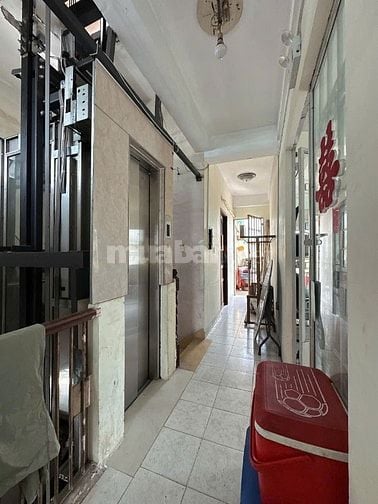 Nhà hẻm 10m Cao Thắng ngay chợ ngang 6.5m 7lầu 163m2 16P TN100tr 55 tỷ