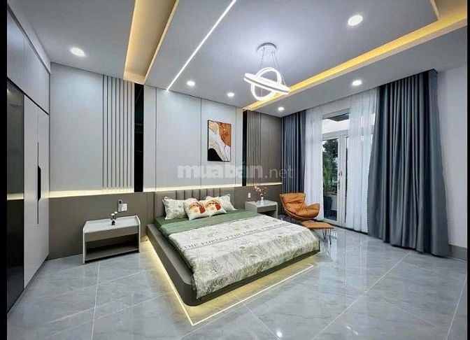 Nhà 4,5x30m Xây 1Trệt 2Lầu 3 Phòng Ngủ 4wc,Sổ Hồng Riêng,Đường Xe Hơi