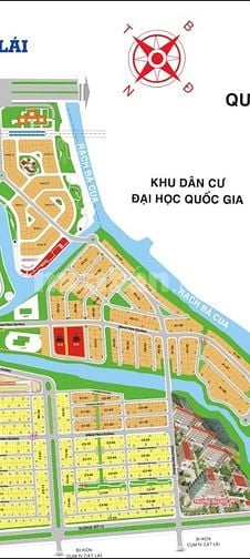 Đất CÁT LÁI 8x20 đường chính 24m gần trường Đại học 72tr/m 