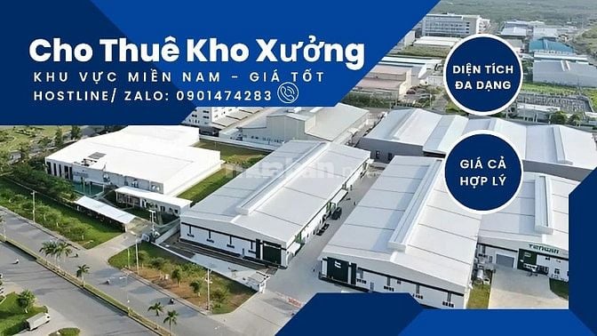 Cho thuê kho xưởng 2500m2; 6000m2 QL 51, Long Thành, Đồng Nai