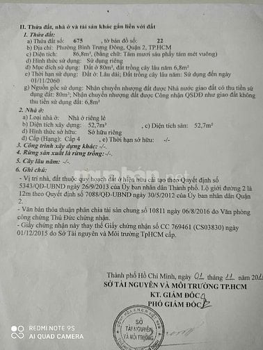 Bán nhà mặt tiền đường 2 Bình Trưng Đông Quận 2 giá 7,2 tỷ