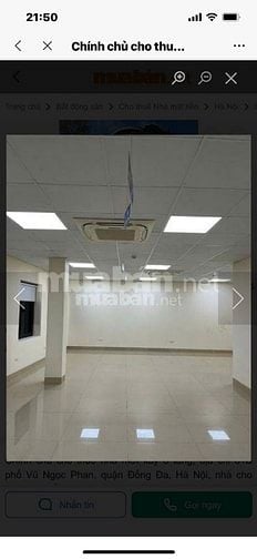  CHO THUÊ TẦNG 2 TÒA NHÀ 8 tầng CÓ THANG MÁY tại  81B phố Vũ Ngọc Phan