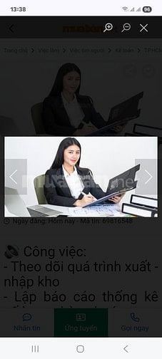 Cần tuyển 2 kế toán kho + 2 lđpt phụ kho 
