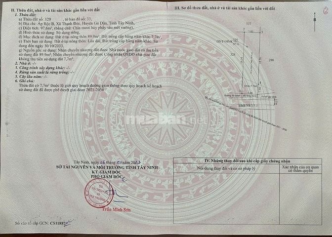 Giá Giảm Mạnh Từ 1,05 tỷ còn 850 triệu lô 2 mặt tiền 272m2, Gò Dầu, TN