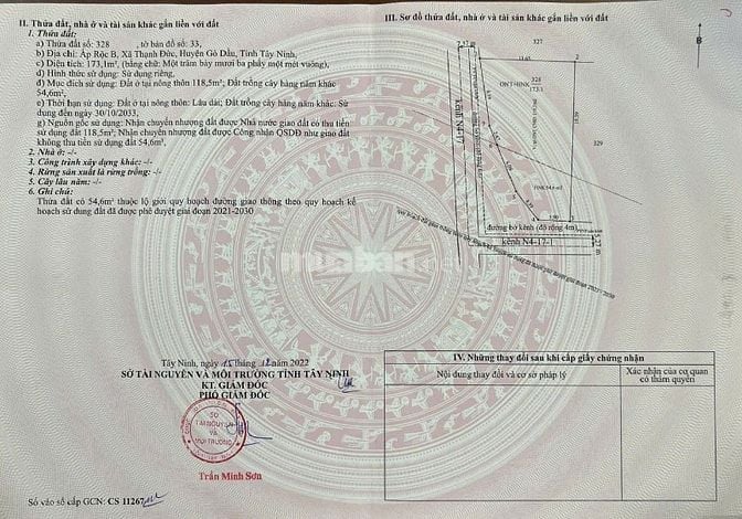 Giá Giảm Mạnh Từ 1,05 tỷ còn 850 triệu lô 2 mặt tiền 272m2, Gò Dầu, TN