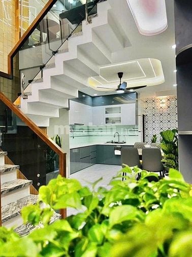 Hẻm nhựa 8m,Mã Lò 4x14m trệt 3 lầu ST