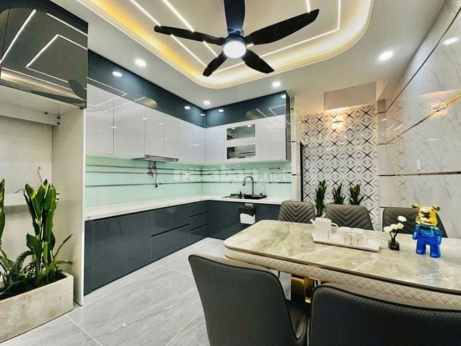 Hẻm nhựa 8m,Mã Lò 4x14m trệt 3 lầu ST