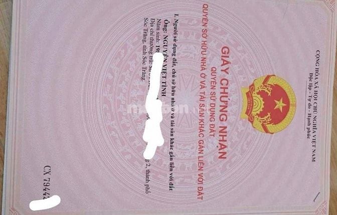 CHÍNH CHỦ BÁN ĐẤT MẶT TIỀN KÊNH CẦU XÉO – P5, TP. SÓC TRĂNG 