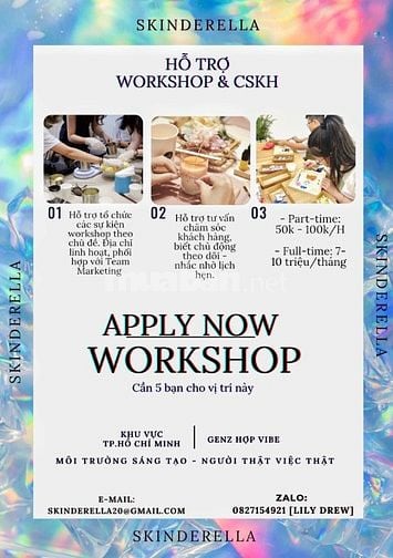 🌸CTV HỖ TRỢ WORKSHOP & CSKH - SKINDERELLA🌸