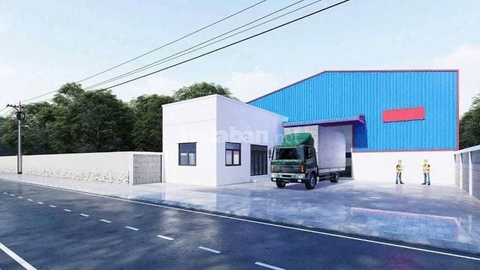 Cho thuê kho xưởng mới đẹp xã Phước Lý , Long An , diện tích : 1.560m2