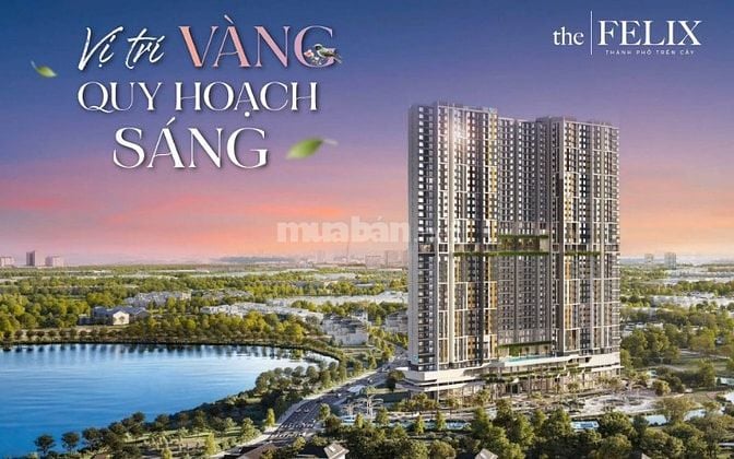 Căn hộ 2PN 2WC cao cấp The Felix của Cường Đôla phía bắc TPHCM