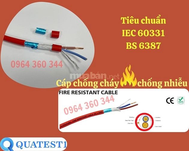Dây báo cháy, chống cháy chống nhiễu 1Px1.5mm Altek Kabel