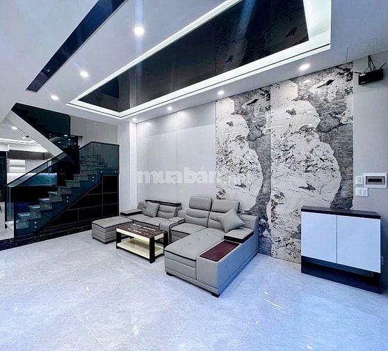 NHÀ MỚI XÂY 120M2 - 2,95 TỈ - 1 TRỆT 2 LẦU - 4PN,4WC - SỔ RIÊNG - TDM