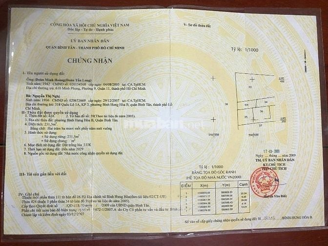 Nhà đất mặt tiền khu kinh doanh máy cơ khí, nông ngư cơ hoặc kho xưởng