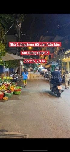 Nhà 2 tầng hẻm 60 Lâm Văn Bền, Tân kiểng Quận 7. 6,2*16, 9,3 tỷ.