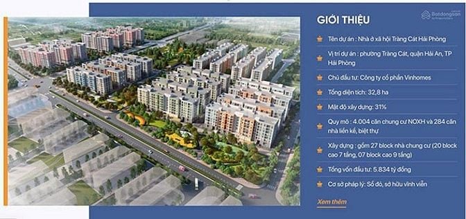 NHÀ Ở XÃ HỘI HAPPYHOME TRÀNG CÁT