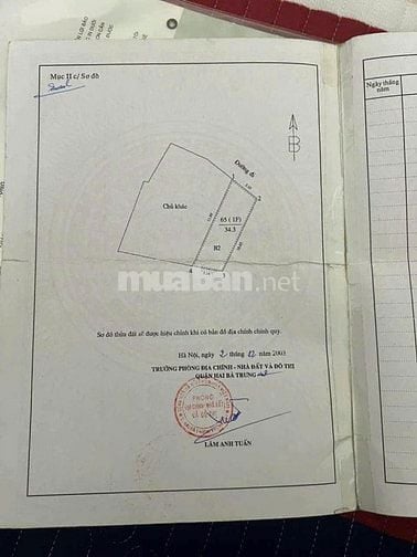 Bán nhà phố Minh Khai, Hai Bà Trưng, DT 35m2, 2,5 tầng, ngõ rộng 