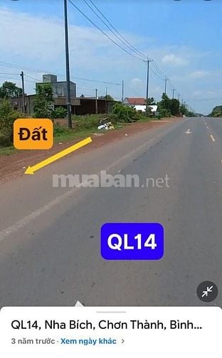 Bán 10m mặt tiền QL14 giá ngợp Chơn Thành