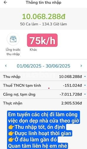 TUYỂN GIÚP VIỆC GIA ĐÌNH THEO GIỜ TẠI TP.HCM