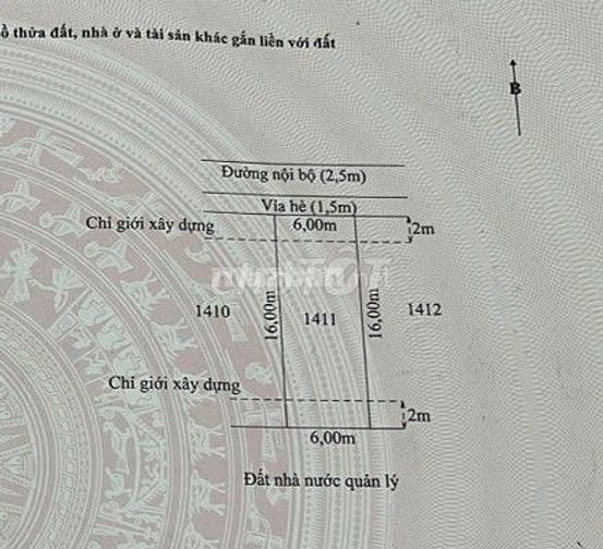 BÁN ĐẤT FULL THỔ CƯ 96M2 MẶT TIỀN ĐƯỜNG TỈNH 831, TÂN HƯNG, LONG AN – 