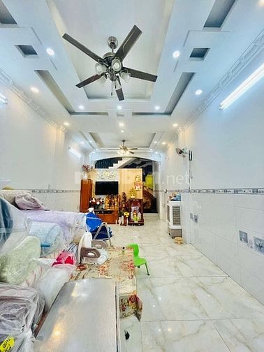 🏠BÁN NHÀ MỚI ĐẸP — 1 TRỆT 3 LẦU SÂN THƯỢNG — HẺM 6M THÔNG - GIÁP AEON