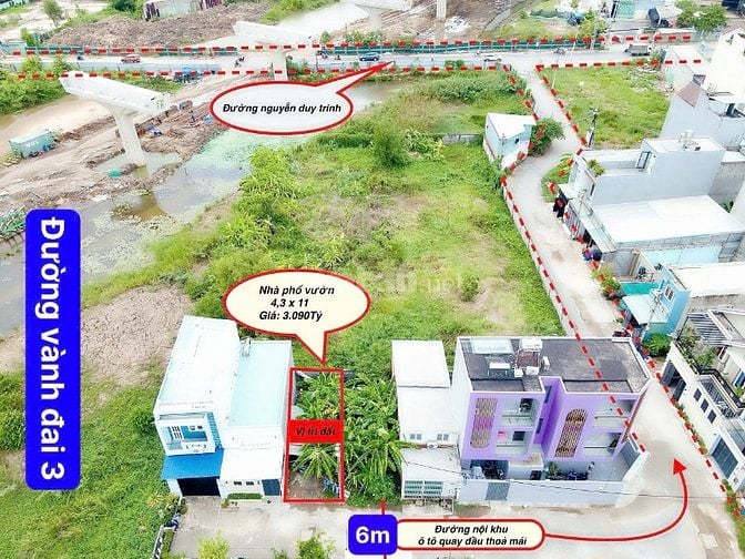 Tin được không ? Siêu phẩm TP Thủ Đức - Nguyễn Duy Trinh giá chỉ 2,9x
