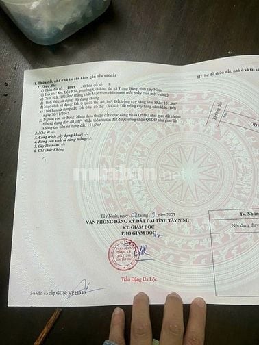 đất khu phố lộc khê,thị xã trảng bàng tây ninh.chính chủ 0902797534 